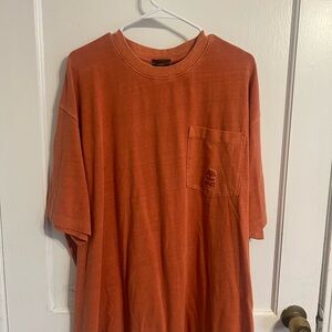 Men's Orange Pocket T-Shirt